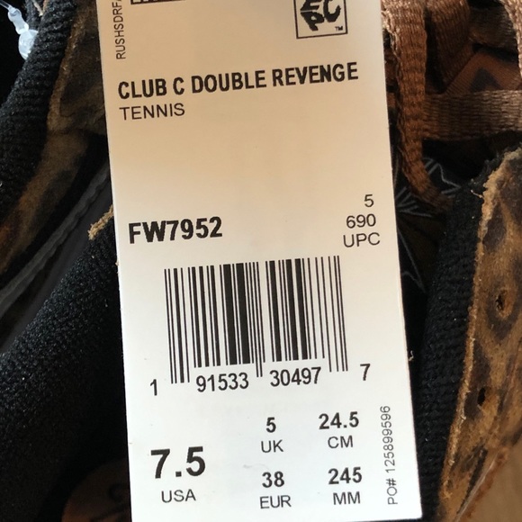 Reebok Club C Double Leopard Print Leather Sneaker - Picture 11 of 11